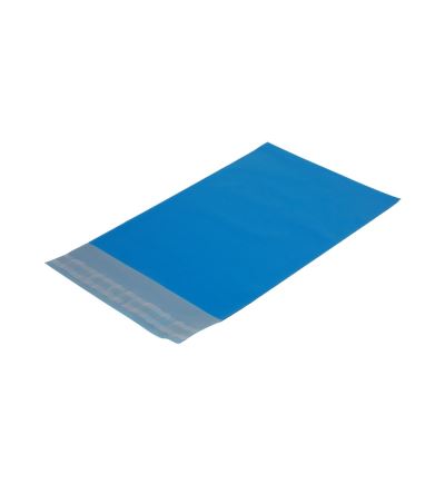 Plastová obálka šíře 350 mm, délka 450 mm, modrá, 100 ks