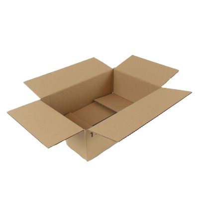 Kartonová krabice, 3vrstvá, délka 400 mm, šířka 300 mm, výška 100 mm