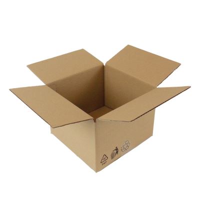 Kartonová krabice, 3vrstvá, délka 200 mm, šířka 200 mm, výška 150 mm