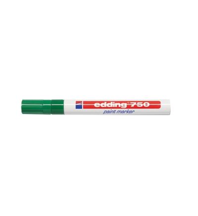Permanentní fix (popisovač) lakový Edding 750, šířka stopy 2 - 4 mm, zelený