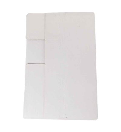 Poštovní obal na knihy s lepicím páskem, bílý, délka 340 mm, šířka 233 mm, formát A4, nastavitelná výška