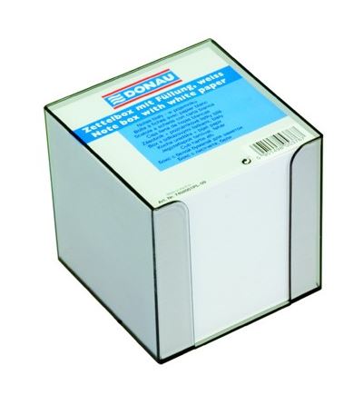 Krabička s papírovými lístky, 83x83x, výška 75 mm, náplň bílá