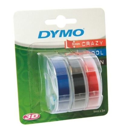 Náhradní pásky Dymo Omega 3D, černá, modrá, červená, 3 ks, S0847750