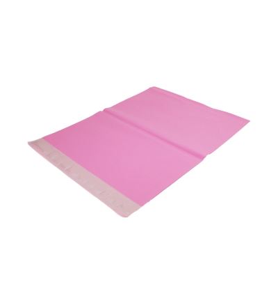 Plastová obálka šíře 450 mm, délka 550 mm, růžová, 100 ks