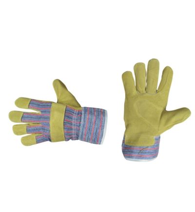 Pracovní ochranné rukavice TERN, kůže/textil, slabé, velikost 10"