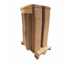Poštovní kartonová krabice, 3vrstvá, délka 102 mm, šířka 102 mm, výška 42 mm, hnědá (6)