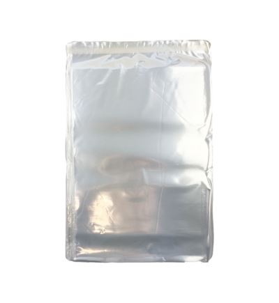 Polypropylenový sáček s lepicím páskem, délka 350 + 40 mm, šířka 250 mm, transparentní, 100 ks