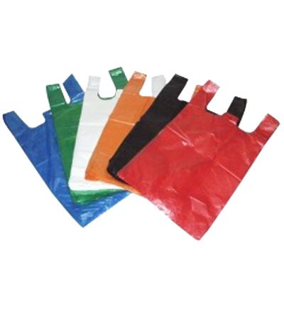 Mikrotenová taška, extra silná, nosnost 4 kg, délka 45 cm, šířka 25 cm, záložka 12 cm, zelená, 100 ks