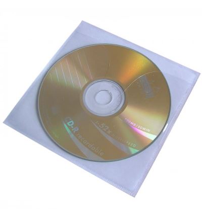 Plastová nalepovácí obálka na CD