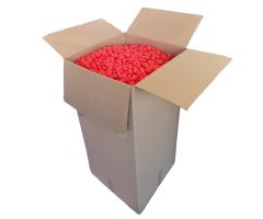 Červené fixační tělíska In BOX chips BIO, 250 litrů/krabice