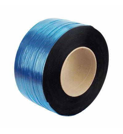 Vázací páska PP, šíře 12 mm, tloušťka 0,8 mm, návin 1800 m, dutinka 405 mm, černá