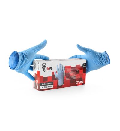 Pracovní ochranné rukavice STERN, nitrilové, velikost 9"