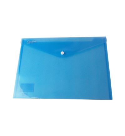Plastová obálka s drukem A4 modrá