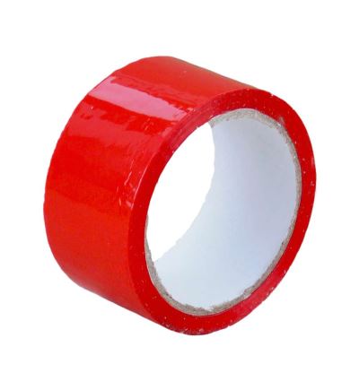 Lepicí páska, šíře 48 mm, návin 66 m, červená