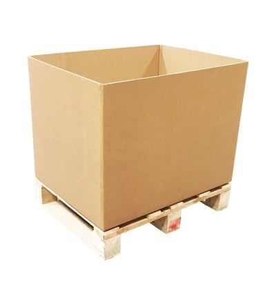 Přepravní kartonový box na paletu, 5vrstvý, délka 1200 mm, šířka 800 mm, výška 600 mm