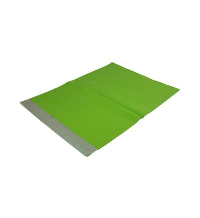 Plastová obálka šíře 250 mm, délka 350 mm, zelená, 100 ks