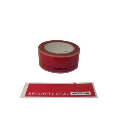 Bezpečnostní páska perforovaná SK69 SN, šíře 48 mm, návin 50 m, červená