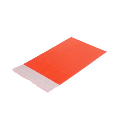 Plastové obálky, 250x350 mm, 100 ks/bal., oranžové