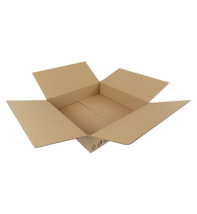 Kartonová krabice, 3vrstvá, délka 400 mm, šířka 400 mm, výška 100 mm