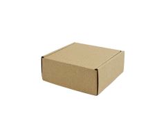 Poštovní kartonová krabice, 3vrstvá, délka 102 mm, šířka 102 mm, výška 42 mm, hnědá (1)