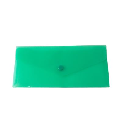 Plastová obálka s drukem DL zelená