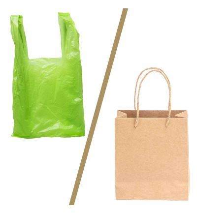 Igelitka nebo papírová taška?